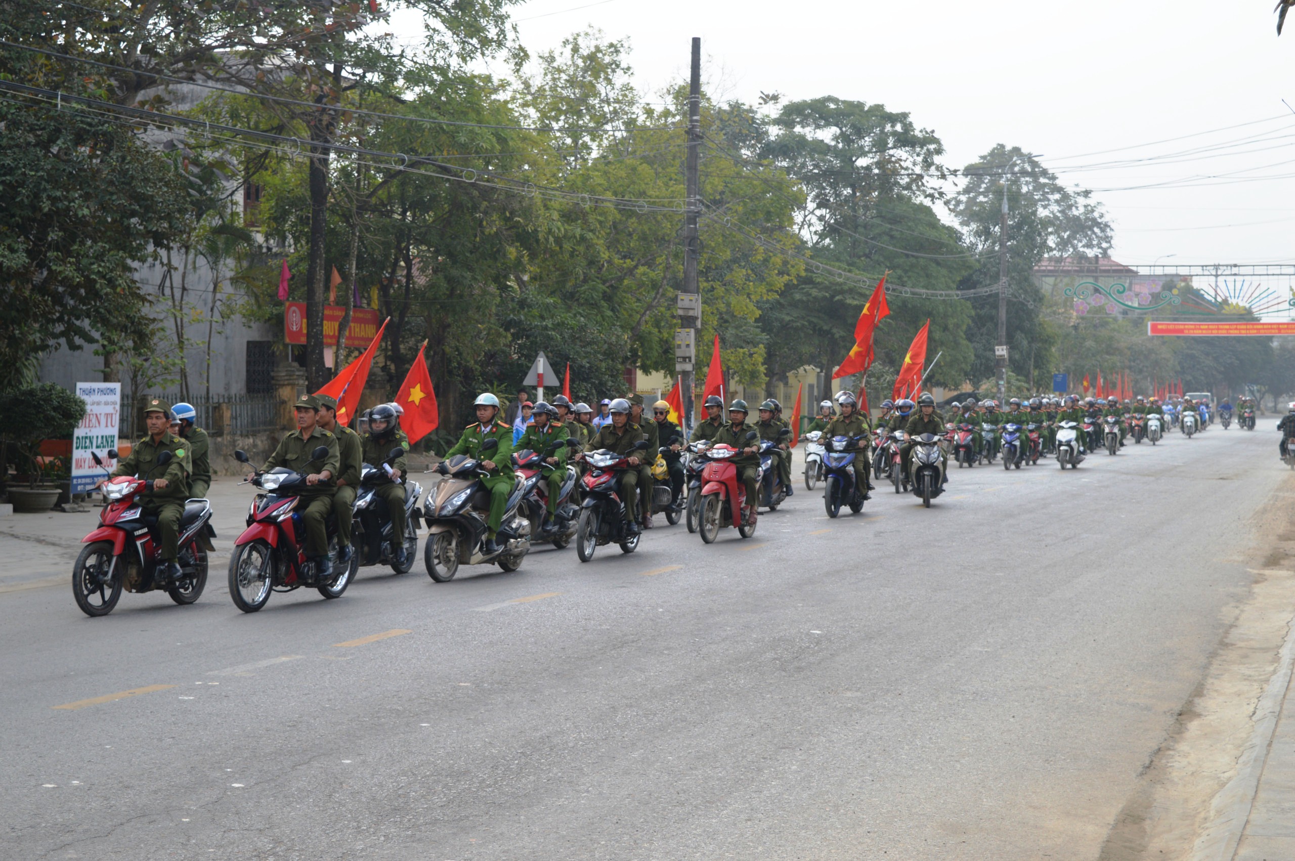 Huyện Vĩnh Lộc ra quân trấn áp tội phạm, bảo đảm an ninh trật tự Tết nguyên đán Kỷ Hợi 2019