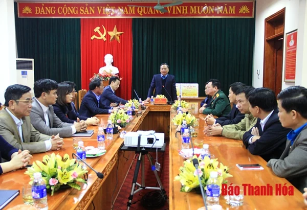Phó Chủ tịch Thường trực HĐND tỉnh Phạm Thanh Sơn kiểm tra tình hình đời sống, sản xuất tại huyện Triệu Sơn