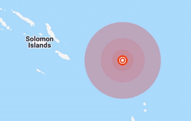 Động đất mạnh 5,7 độ rung chuyển khu vực ngoài khơi quần đảo Solomon