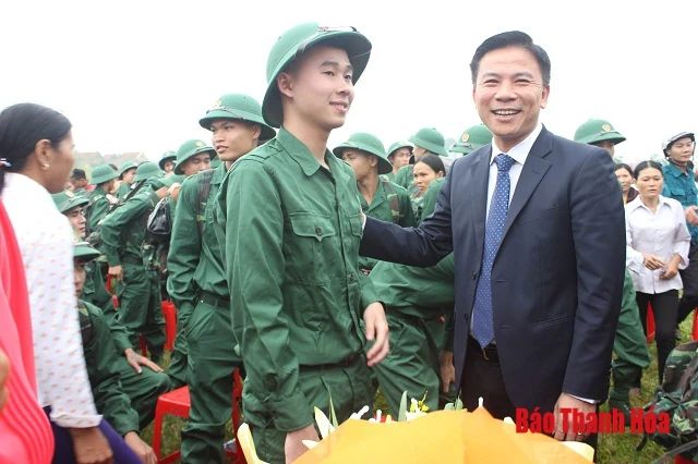 Những hình ảnh ấn tượng trong ngày hội tòng quân tại Thanh Hóa