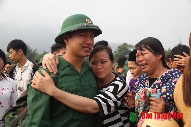 Những hình ảnh ấn tượng trong ngày hội tòng quân tại Thanh Hóa