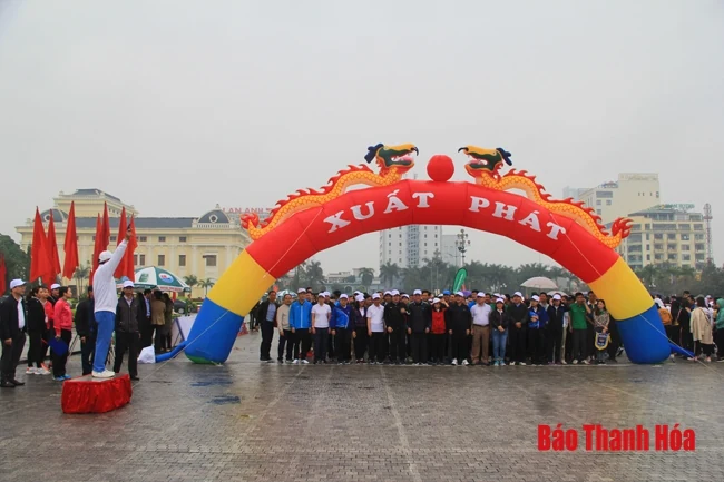Thanh Hóa: Hơn 7.000 người tham gia Ngày chạy Olympic vì sức khỏe toàn dân