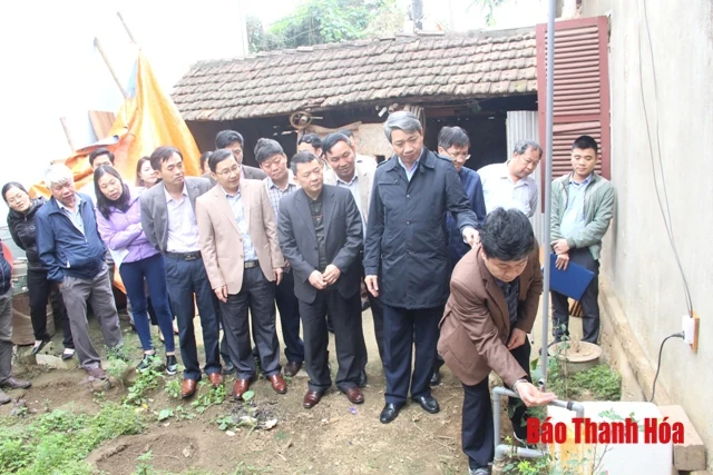 Bàn giải pháp tháo gỡ khó khăn tình trạng thiếu nước sinh hoạt tại xã Yên Thọ (Yên Định)