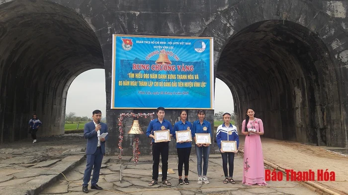 Huyện đoàn Vĩnh Lộc tổ chức hội thi rung chuông vàng tìm hiểu 990 năm danh xưng Thanh Hoá