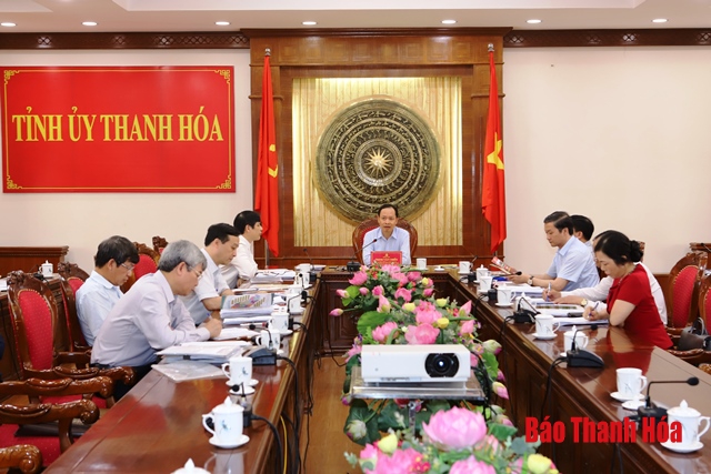 Thường trực Tỉnh uỷ cho ý kiến vào chủ trương đầu tư một số dự án trên địa bàn tỉnh