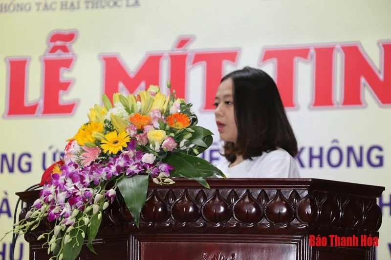 Mít tinh hưởng ứng ngày Thế giới không thuốc lá và Tuần lễ quốc gia không khói thuốc