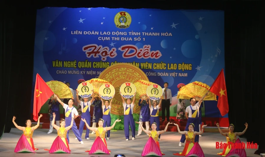 Hội diễn văn nghệ quần chúng công nhân, viên chức, lao động chào mừng 90 năm ngày thành lập công đoàn Việt Nam