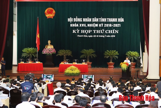 Phát biểu khai mạc kỳ họp thứ 9, HĐND tỉnh khóa XVII của đồng chí Trịnh Văn Chiến, Ủy viên Trung ương Đảng, Bí thư Tỉnh ủy, Chủ tịch HĐND tỉnh