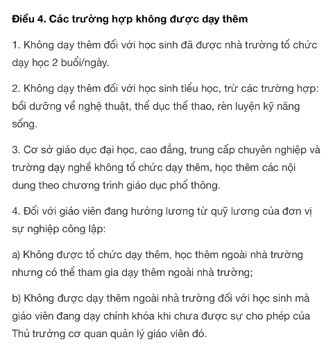 Phớt lờ quy định cấm, nhiều giáo viên vẫn tổ chức dạy thêm, học thêm