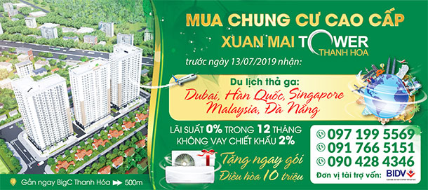 Du lịch thả ga cùng Xuân Mai Tower Thanh Hóa