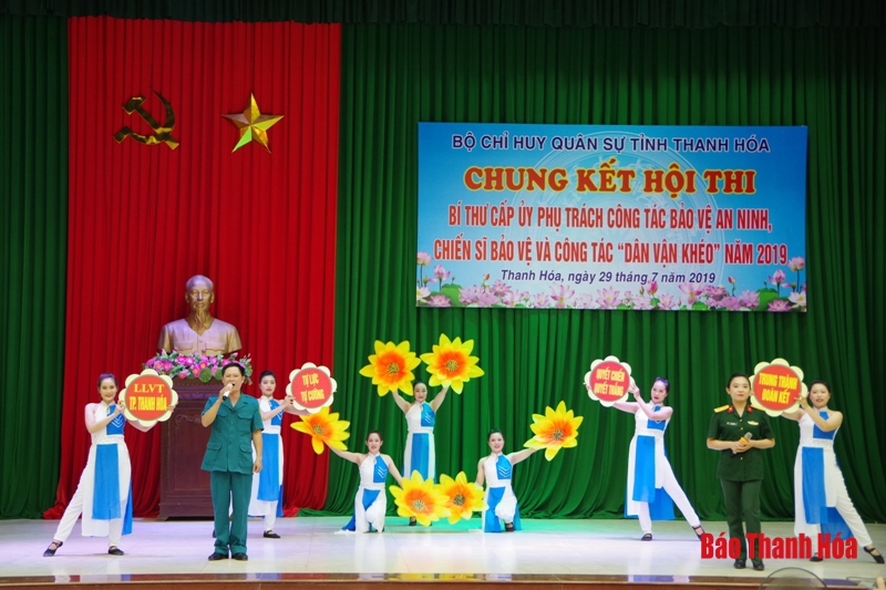 Bộ CHQS Thanh Hóa: Chung kết Hội thi Bí thư cấp ủy phụ trách công tác bảo vệ an ninh, chiến sỹ bảo vệ và công tác “Dân vận khéo”