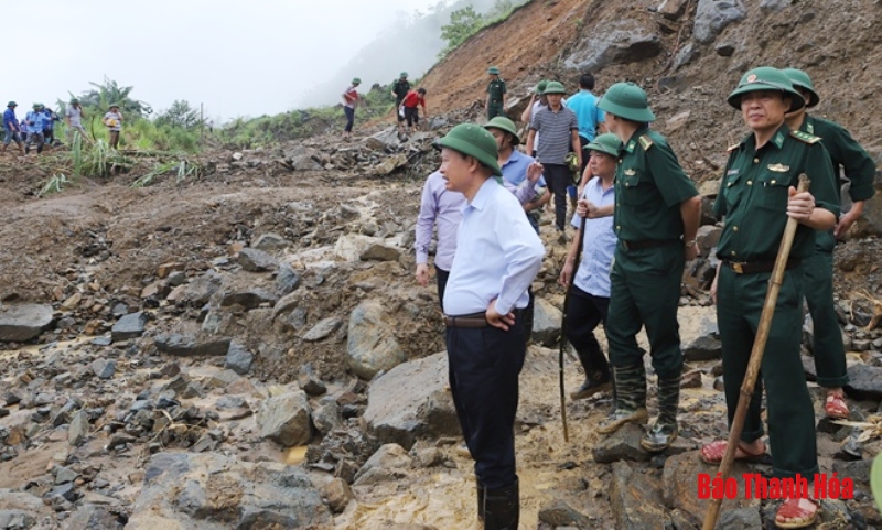 Bí thư Tỉnh ủy Trịnh Văn Chiến: Khắc phục nhanh nhất hậu quả mưa lũ, hỗ trợ nhanh nhất, nhiều nhất để bà con sớm ổn định cuộc sống