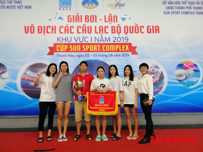 Thanh Hóa xếp thứ nhì toàn đoàn tại Giải bơi – lặn vô địch các câu lạc bộ quốc gia - Cúp Sun Sport Complex 2019