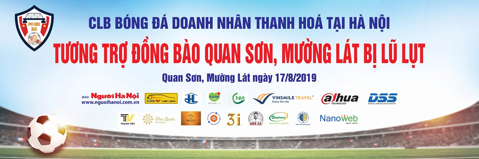 CLB Bóng đá doanh nhân Thanh Hoá- Chung tay giúp đỡ đồng bào xứ Thanh