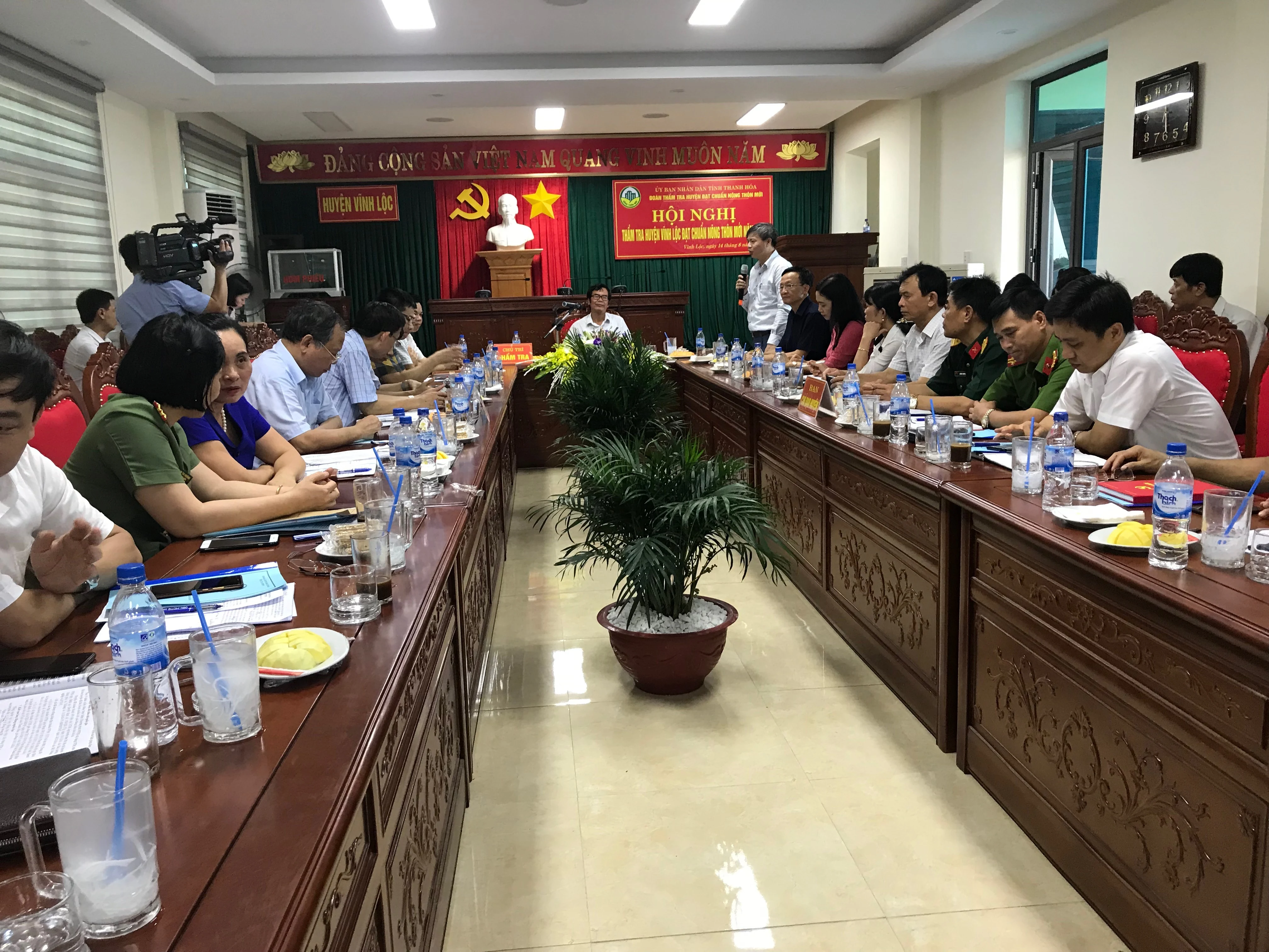 Thẩm tra huyện đạt chuẩn nông thôn mới tại huyện Vĩnh Lộc