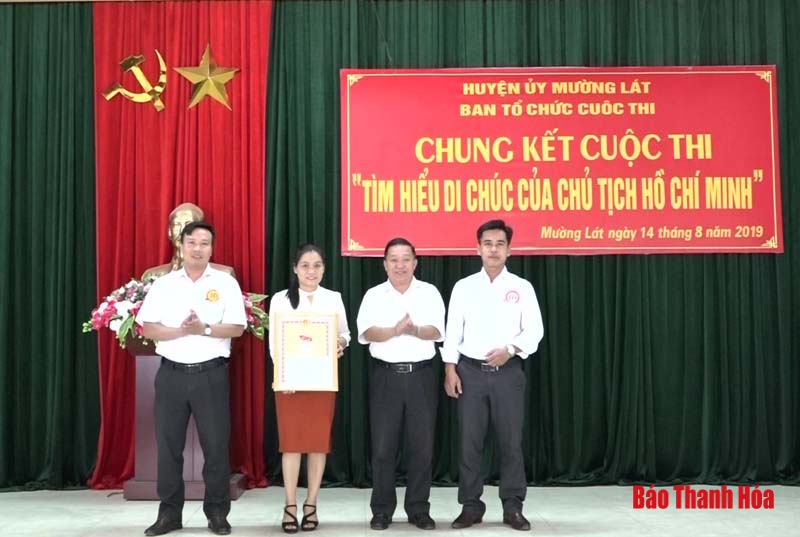 Mường Lát tổ chức chung kết cuộc thi “Học tập Di chúc của Chủ tịch Hồ Chí Minh”