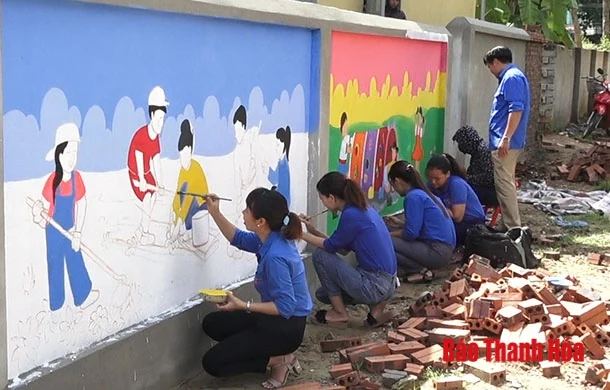Đường tranh bích họa, nét đẹp vùng quê