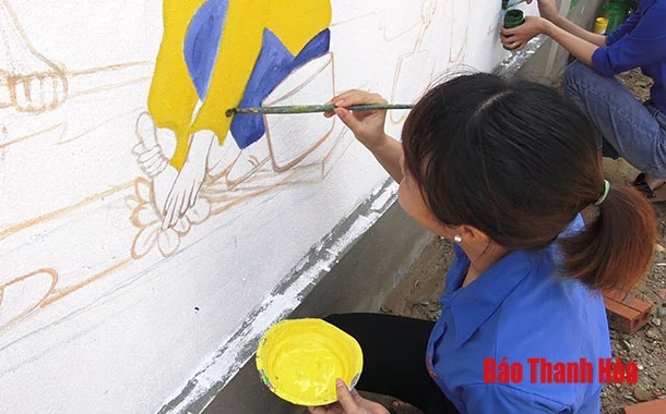 Đường tranh bích họa, nét đẹp vùng quê