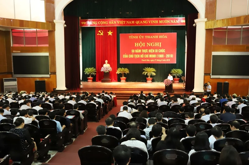 Tỉnh Thanh Hóa tổ chức hội nghị 50 năm thực hiện Di chúc của Chủ tịch Hồ Chí Minh
