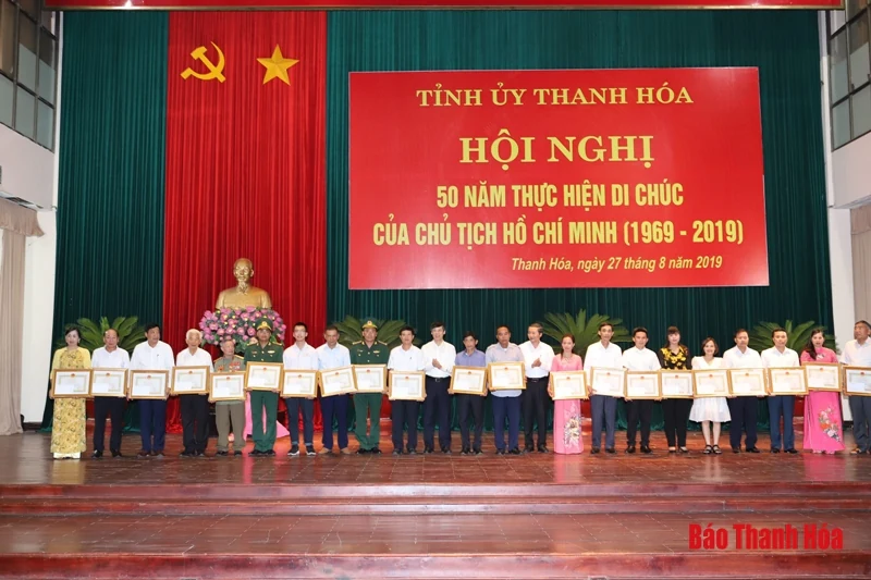 Tỉnh Thanh Hóa tổ chức hội nghị 50 năm thực hiện Di chúc của Chủ tịch Hồ Chí Minh