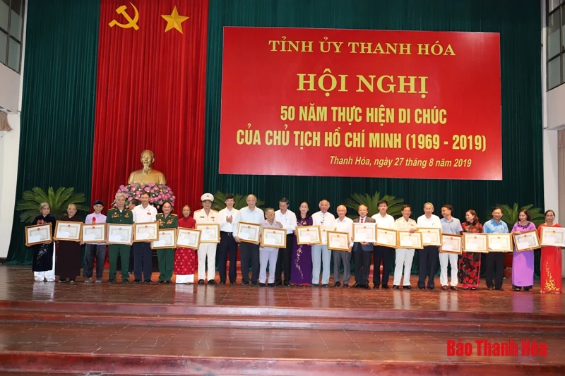 Tỉnh Thanh Hóa tổ chức hội nghị 50 năm thực hiện Di chúc của Chủ tịch Hồ Chí Minh