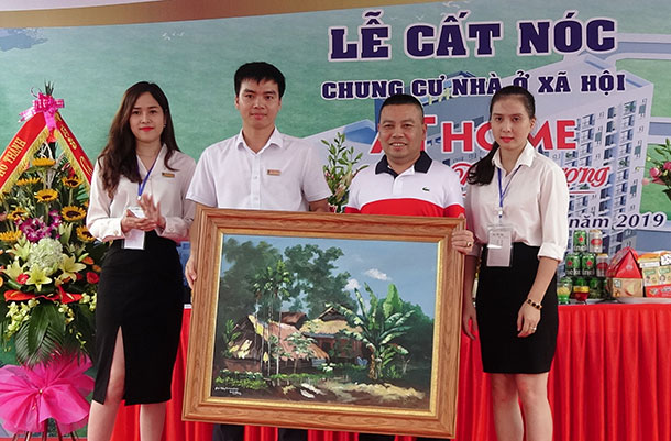 Lễ cất nóc chung cư “Nhà ở xã hội - Chất lượng thương mại” AT Home Thanh Hóa