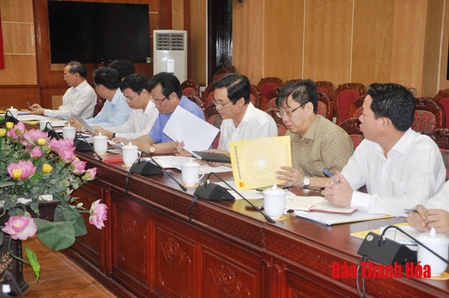 Đoàn ĐBQH tỉnh làm việc với UBND, Ủy ban MTTQ và các cơ quan khối tư pháp