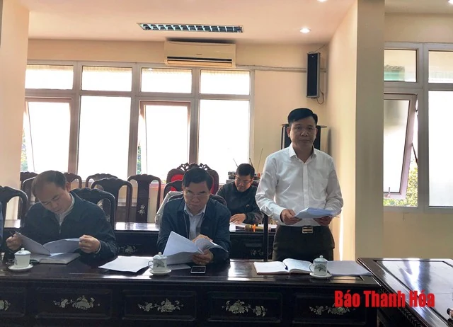 Nghe báo cáo dự thảo Đề án “Sắp xếp các cơ quan báo chí tỉnh Thanh Hóa theo Quy hoạch phát triển và quản lý báo chí toàn quốc đến năm 2025”