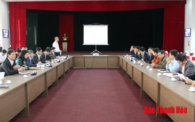 Đoàn công tác của Sở NN&PTNT làm việc với Công ty CP thực phẩm xuất khẩu Đồng Giao