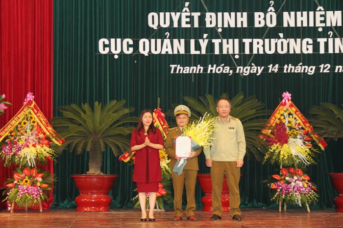 Công bố Quyết định bổ nhiệm cán bộ Cục Quản lý thị trường tỉnh Thanh Hoá