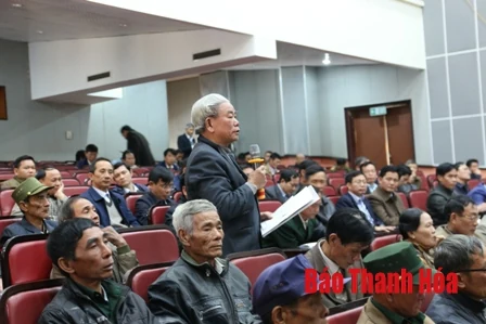 Đoàn ĐBQH tỉnh Thanh Hóa tiếp xúc cử tri theo chuyên đề “Giải quyết những vướng mắc trong lĩnh vực chính sách ưu đãi ng ười có công”