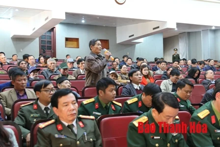 Đoàn ĐBQH tỉnh Thanh Hóa tiếp xúc cử tri theo chuyên đề “Giải quyết những vướng mắc trong lĩnh vực chính sách ưu đãi ng ười có công”