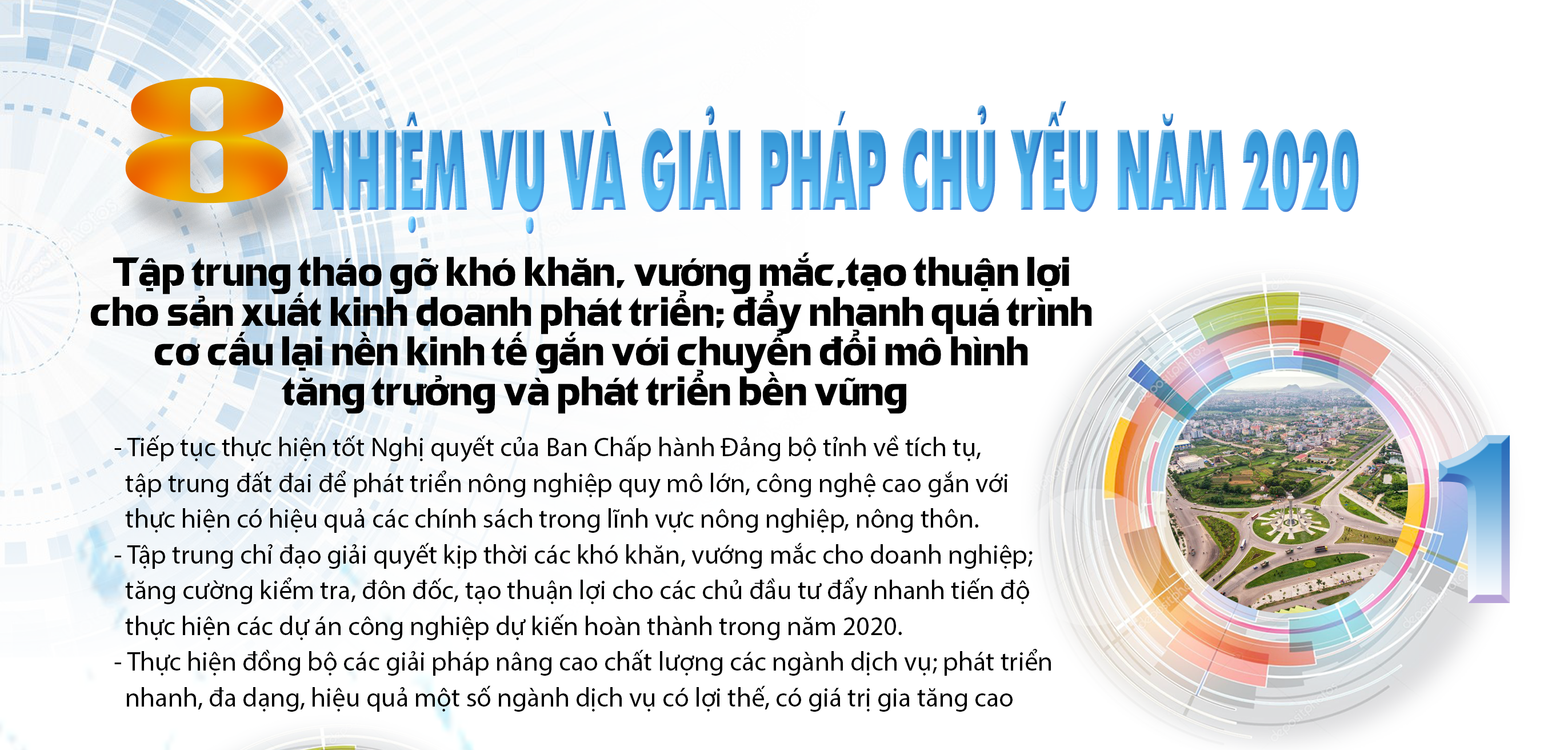 [Infographics] - Nhiệm vụ và giải pháp chủ yếu của tỉnh Thanh Hóa năm 2020