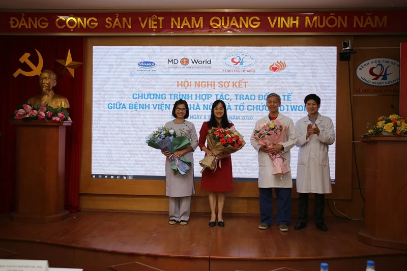 Bệnh viện tim Hà Nội và Tổ chức MD1World hợp tác đem lại nhiều cơ hội chữa trị cho các bệnh nhân nhi tim mạch