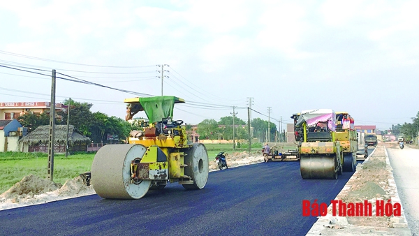 Huyện Hoằng Hóa thông xe kỹ thuật tuyến đường Goòng – Quăng