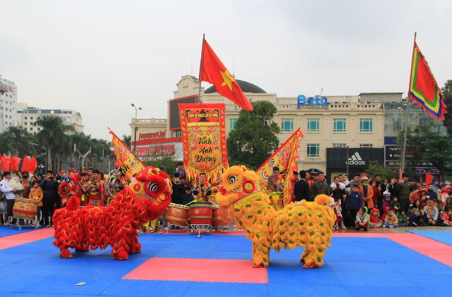 Hội diễn Vovinam tỉnh Thanh Hóa, biểu diễn lân – sư TP Thanh Hóa mở rộng Xuân Canh Tý 2020