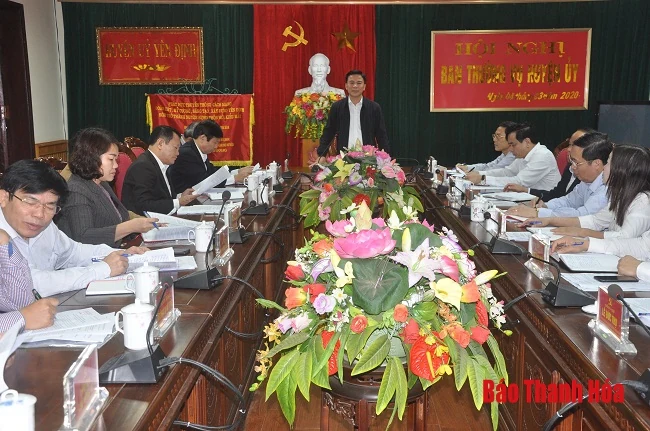 Phó Bí thư Thường trực Tỉnh ủy Đỗ Trọng Hưng thăm, làm việc tại huyện Yên Định