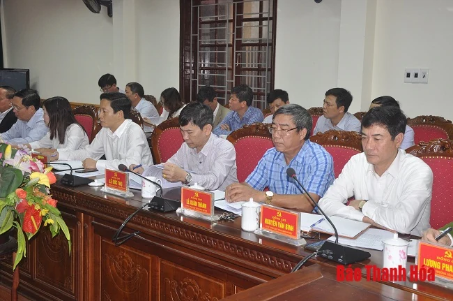 Phó Bí thư Thường trực Tỉnh ủy Đỗ Trọng Hưng thăm, làm việc tại huyện Yên Định