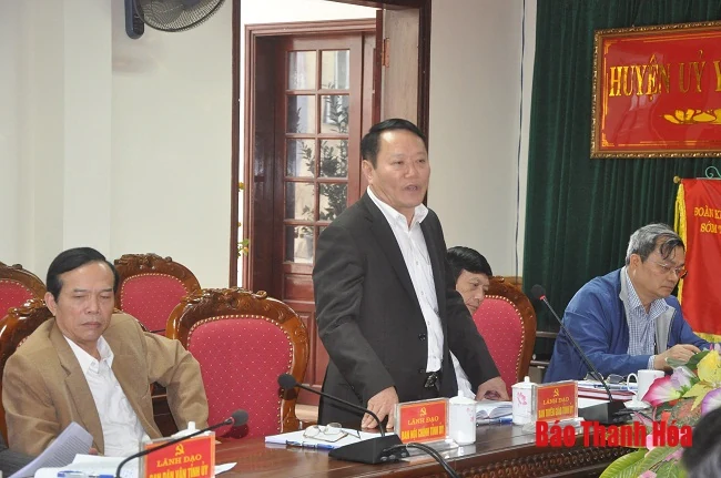 Phó Bí thư Thường trực Tỉnh ủy Đỗ Trọng Hưng thăm, làm việc tại huyện Yên Định