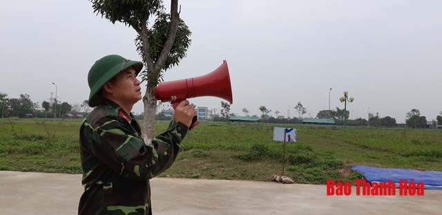 Bên trong khu cách ly tại Trung tâm Trung tâm Giáo dục quốc phòng, Trường ĐH Hồng Đức