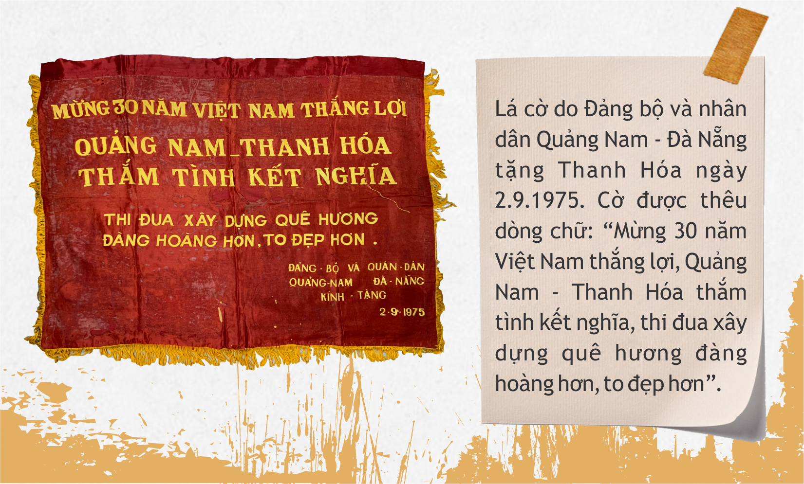 Quảng Nam - Thanh Hóa, những tặng vật thiêng liêng