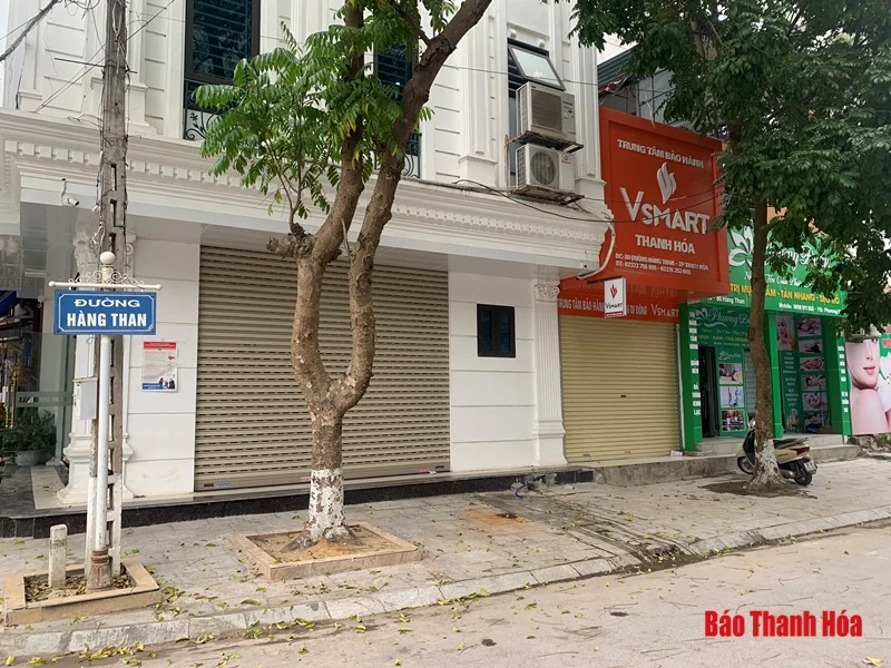 TP Thanh Hóa: Nhiều cơ sở kinh doanh dừng hoạt động phòng chống dịch COVID-19