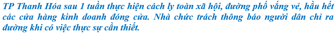 Có một thành phố rất khác trong những ngày chống dịch