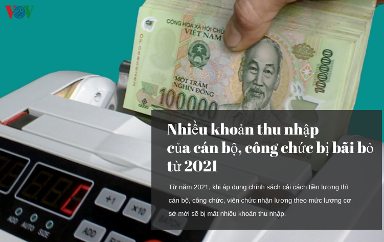 Nhiều khoản thu nhập của cán bộ, công chức bị bãi bỏ từ năm 2021