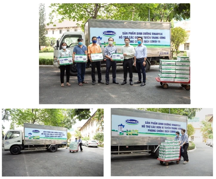 Vinamilk ủng hộ gần 15 tỷ đồng để tiếp sức cho các đơn vị tuyến đầu trên cả nước chống dịch