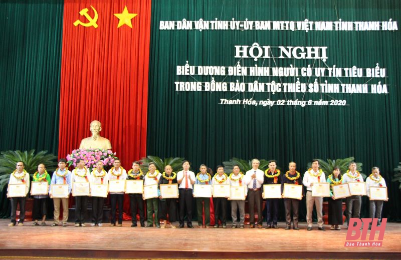 Thanh Hóa biểu dương người có uy tín tiêu biểu trong đồng bào dân tộc thiểu số