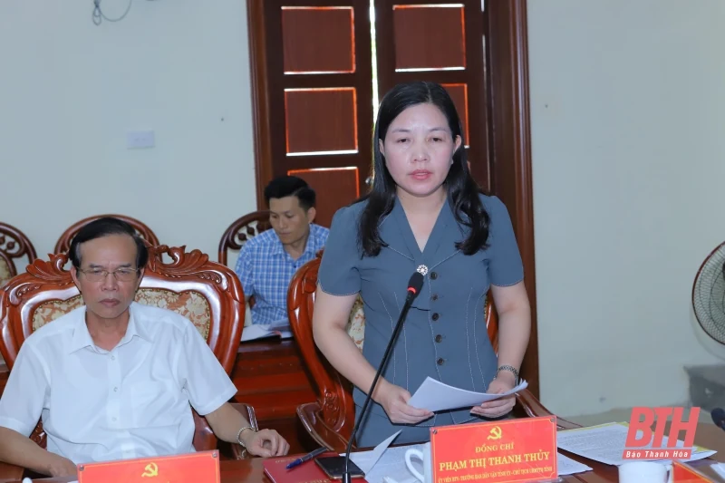 Phó Bí thư Thường trực Tỉnh uỷ Đỗ Trọng Hưng làm việc về công tác chuẩn bị tổ chức Đại hội đại biểu Đảng bộ huyện Như Xuân