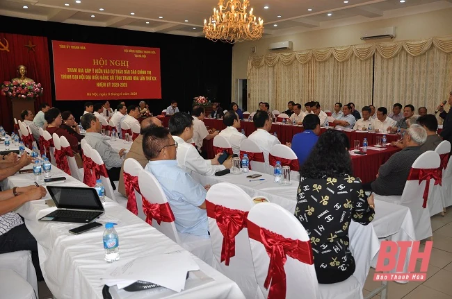 Góp ý kiến vào Dự thảo Báo cáo chính trị trình Đại hội đại biểu Đảng bộ tỉnh Thanh Hóa lần thứ XIX