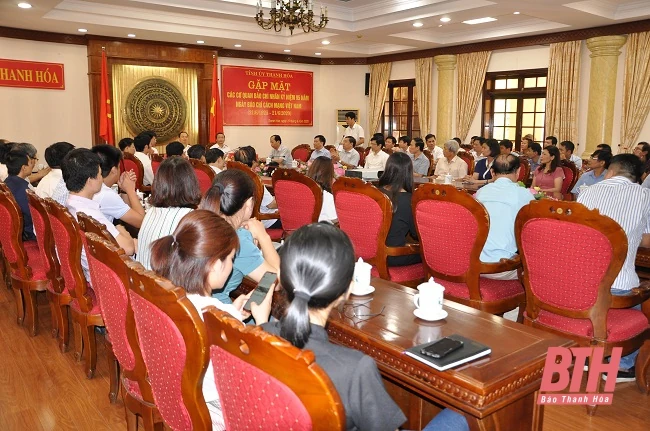 Thường trực Tỉnh ủy Thanh Hoá gặp mặt các cơ quan báo chí