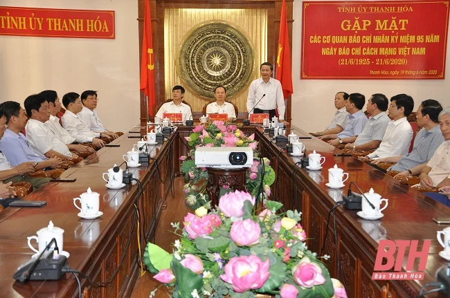 Thường trực Tỉnh ủy Thanh Hoá gặp mặt các cơ quan báo chí